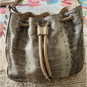 Ralph Lauren  snakeskin, leather purse